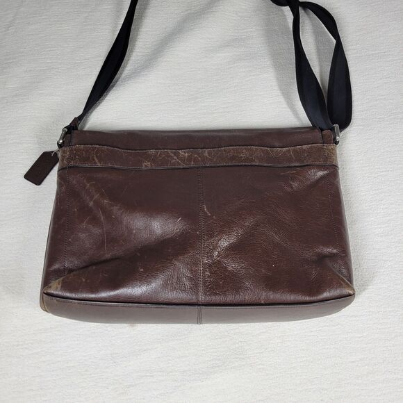 Coach Crossbody Laptop Bag Purse Womens Brown Designer Messenger Computer Work - Picture 9 of 16